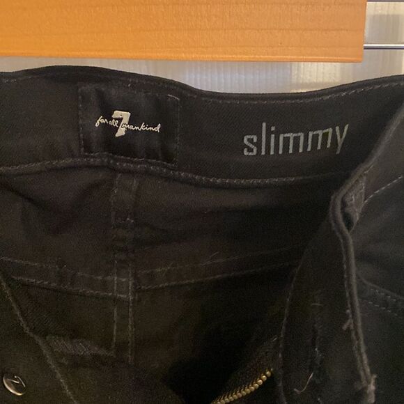 Mens 7 For All Man Kind Black Boot Cut Jeans Size US29 - Picture 4 of 10